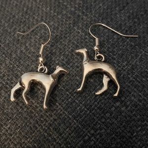 Greyhound Dog Earrings Grayhounds or Whippets?